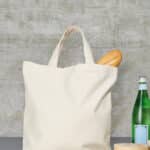 Bolsa de algodón de asa corta