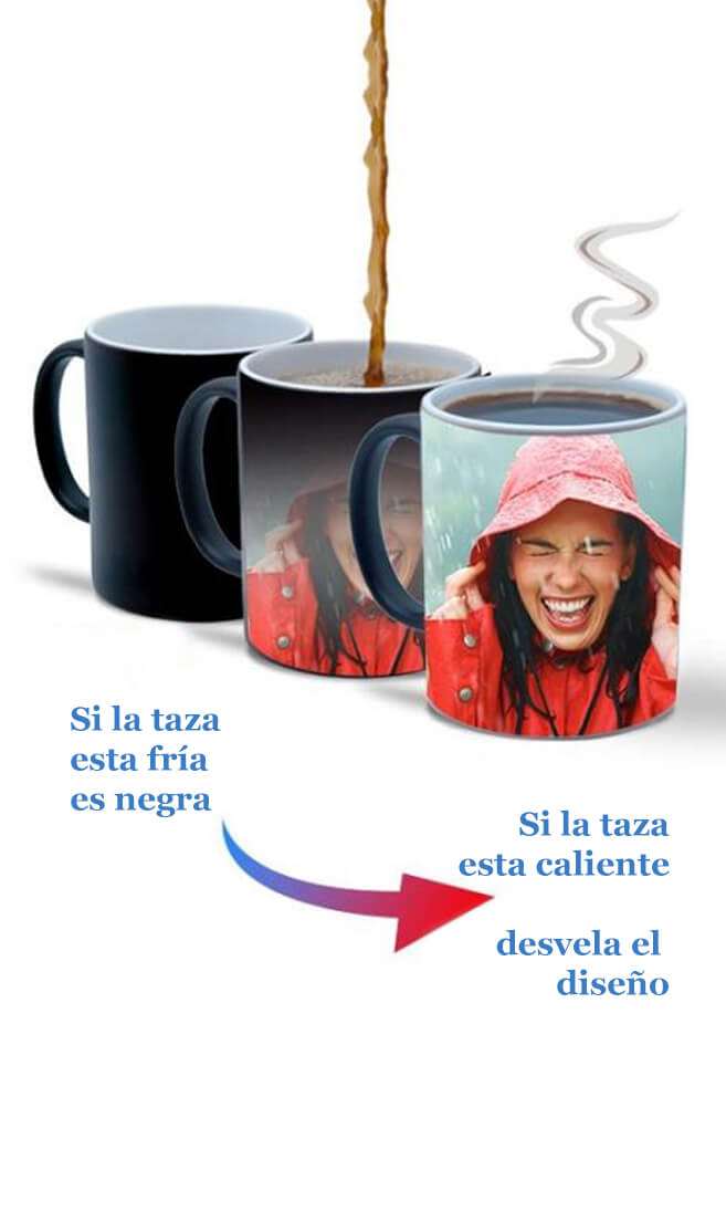 Taza mágica personalizada